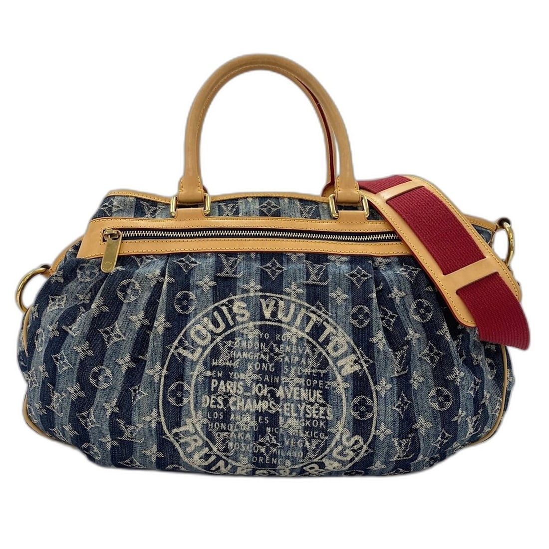 LOUIS VUITTON Cabas Raye GM Handbag, Blue: --- Catalog ---Category: SizeSize (HxWxD): 30cm x 45cm x 17cm / 11.81'' x 17.71'' x 6.69''Category: DesignType: HandbagColor: BlueGender: WomenCategory: GeneralBrand: Louis Vuitton--- Item List ---Sec