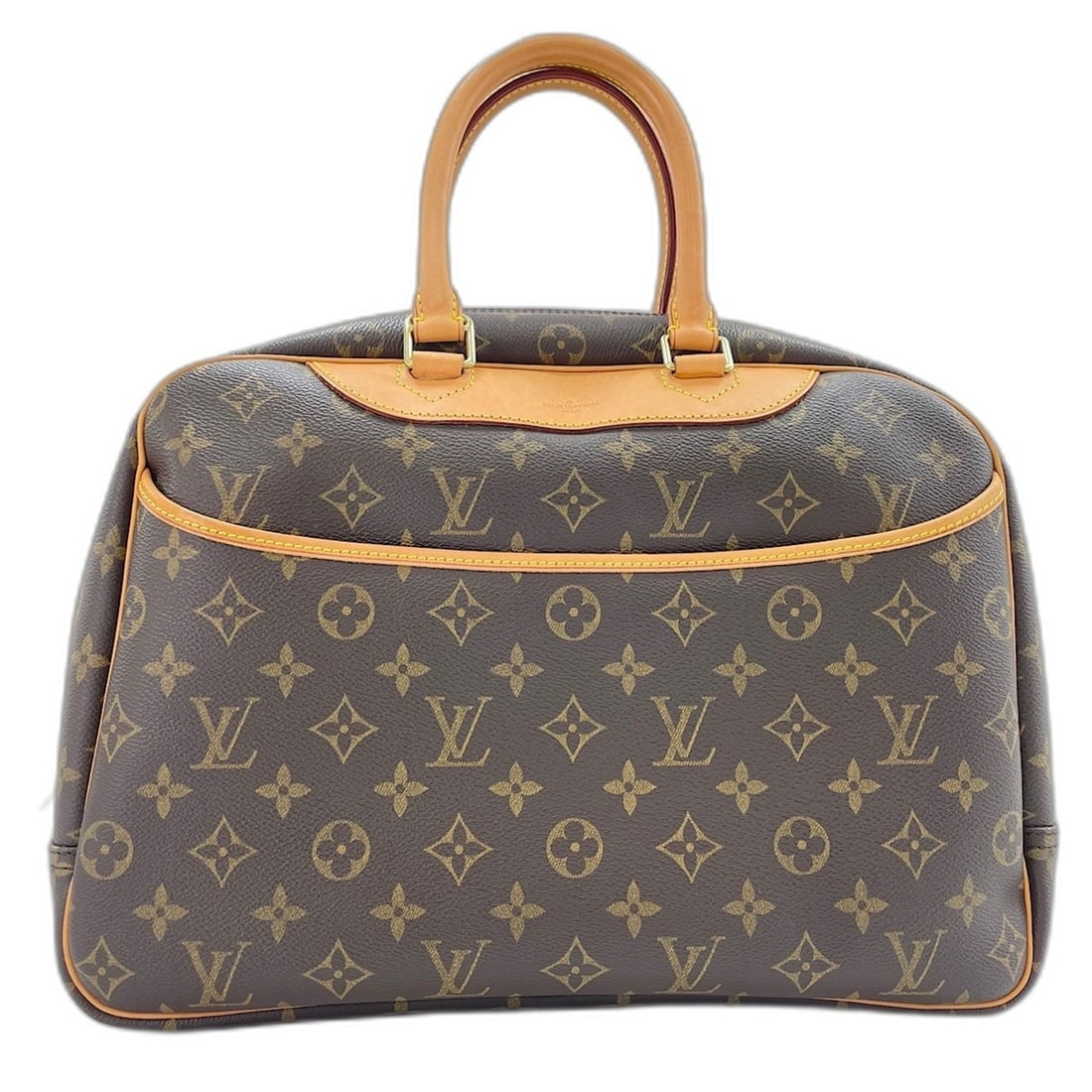 LOUIS VUITTON Deauville Handbag, Brown: --- Catalog ---Category: SizeSize (HxWxD): 26cm x 35cm x 14cm / 10.23'' x 13.77'' x 5.51''Category: DesignType: HandbagColor: BrownGender: WomenCategory: GeneralBrand: Louis Vuitton--- Item List ---Se
