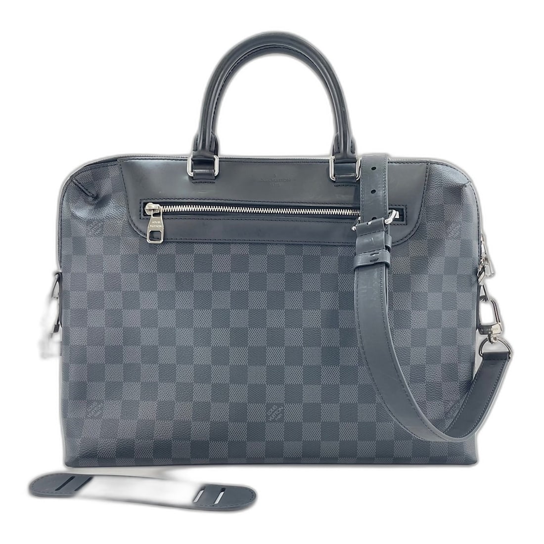 LOUIS VUITTON Porte-Documents Jour NM Handbag, Black: --- Catalog ---Category: SizeSize (HxWxD): 29cm x 38cm x 6cm / 11.41'' x 14.96'' x 2.36''Category: DesignType: HandbagColor: BlackGender: WomenCategory: GeneralBrand: Louis Vuitton--- Item List ---Sec