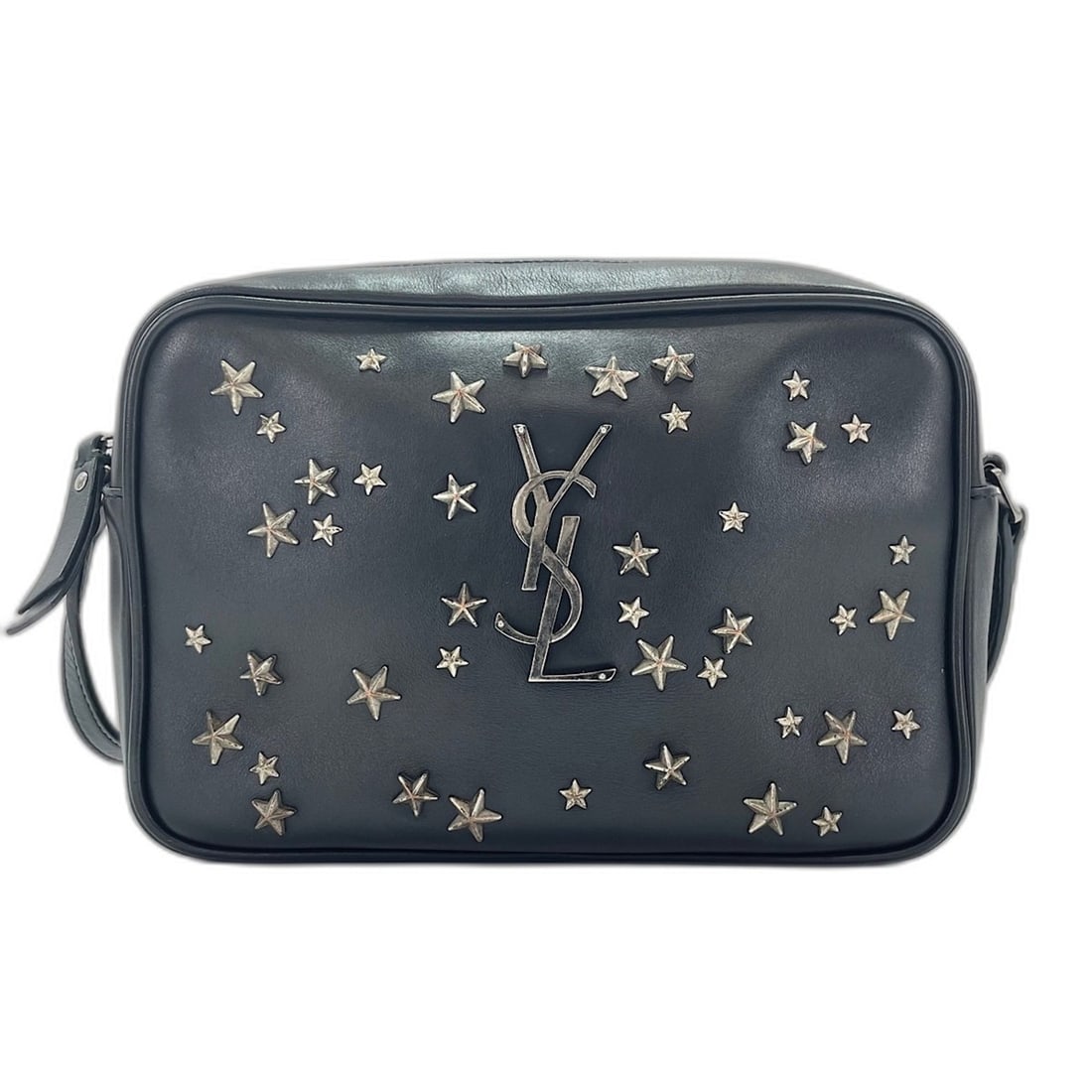 YVES SAINT LAURENT Lou Tassel Studded Shoulder Bag, Black: --- Catalog ---Category: SizeSize (HxWxD): 16cm x 22cm x 6cm / 6.29'' x 8.66'' x 2.36''Category: DesignType: Shoulder bagColor: BlackGender: WomenCategory: GeneralBrand: Yves Saint Laurent--- Item Lis