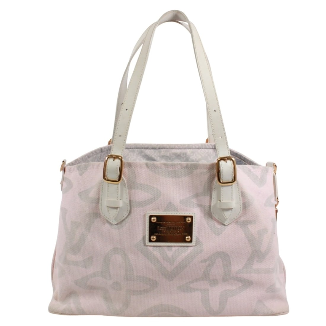 LOUIS VUITTON LV Louis Vuitton Taïcienne PM Cruise Line M95672 Tote Bag Canvas Leather Pink Women's: --- Catalog ---Category: SizeSize (HxWxD): 26cm x 39cm x 14cm / 10.23'' x 15.35'' x 5.51''Category: DesignType: Tote bagColor: PinkGender: WomenMaterial: Canvas , Leather Category: GeneralMPN: