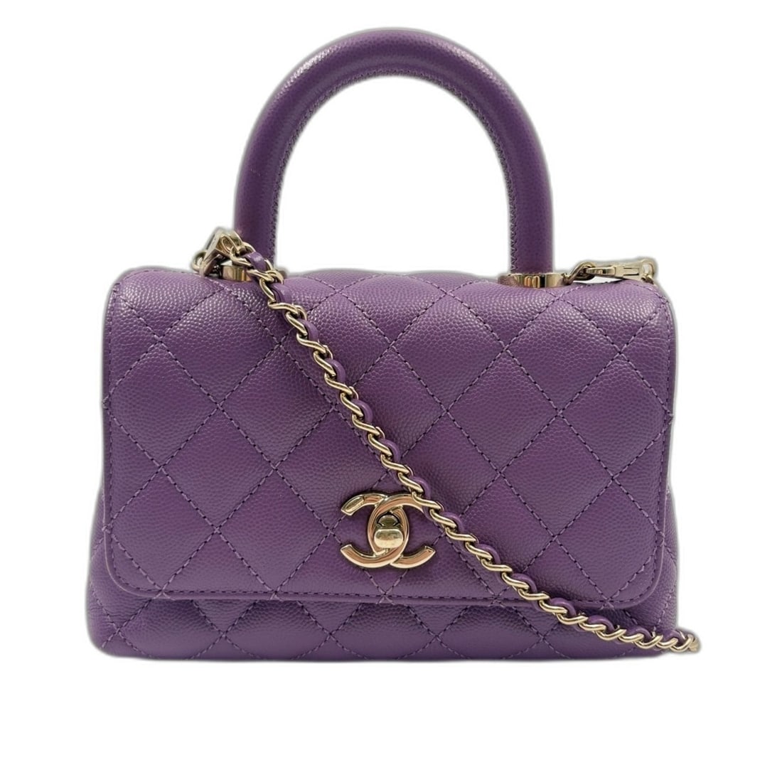 CHANEL Matelassé handbag, purple (1 of 14)