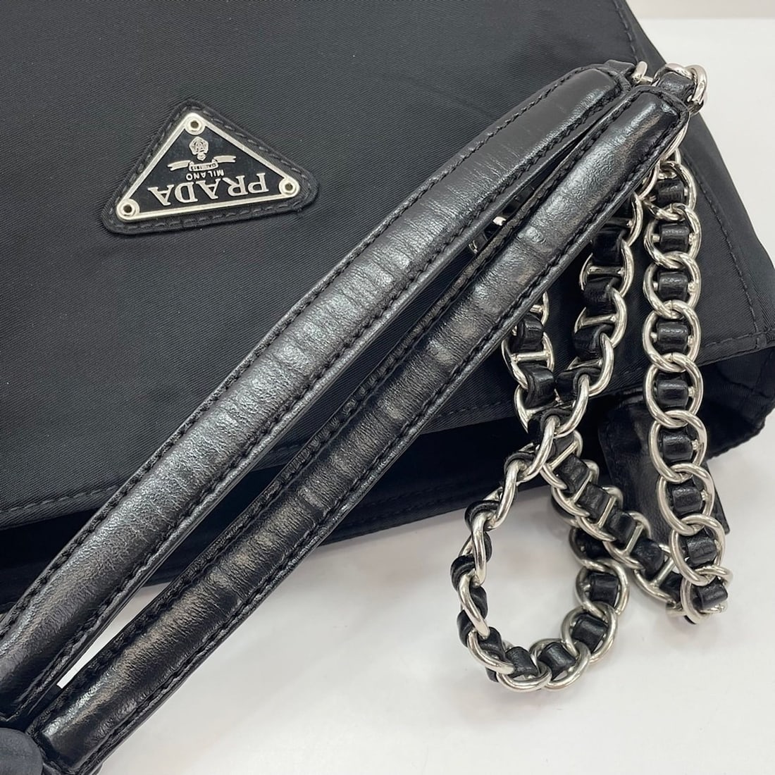 PRADA Shoulder Bag, Black - 10