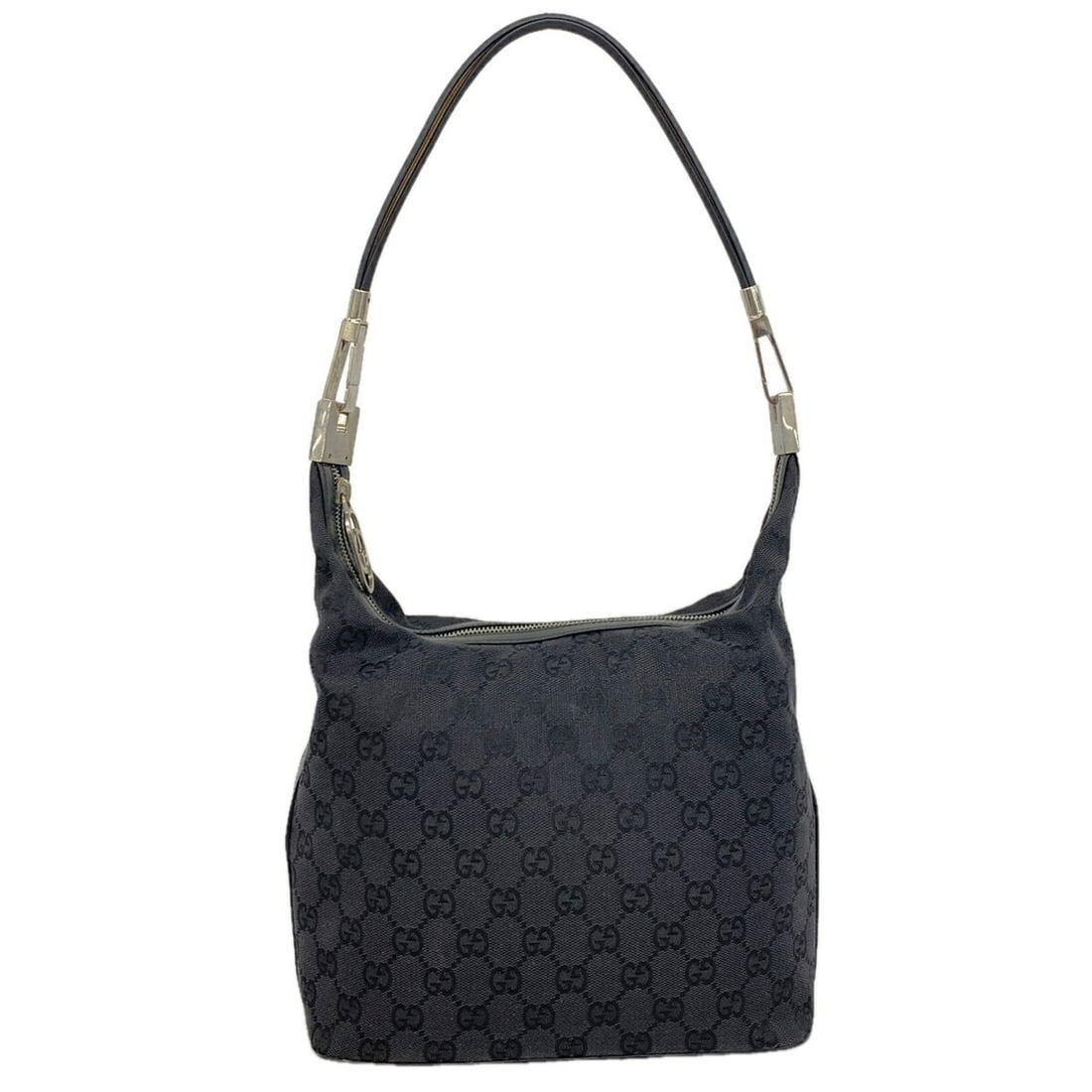 Gucci handbag, GG canvas, 001 3814, black, women's.: --- Catalog ---Category: SizeSize (HxWxD): 22cm x 24cm x 11cm / 8.66'' x 9.44'' x 4.33''Category: DesignType: HandbagColor: BlackGender: WomenMaterial: Canvas Hardware Color: SilverCategory: