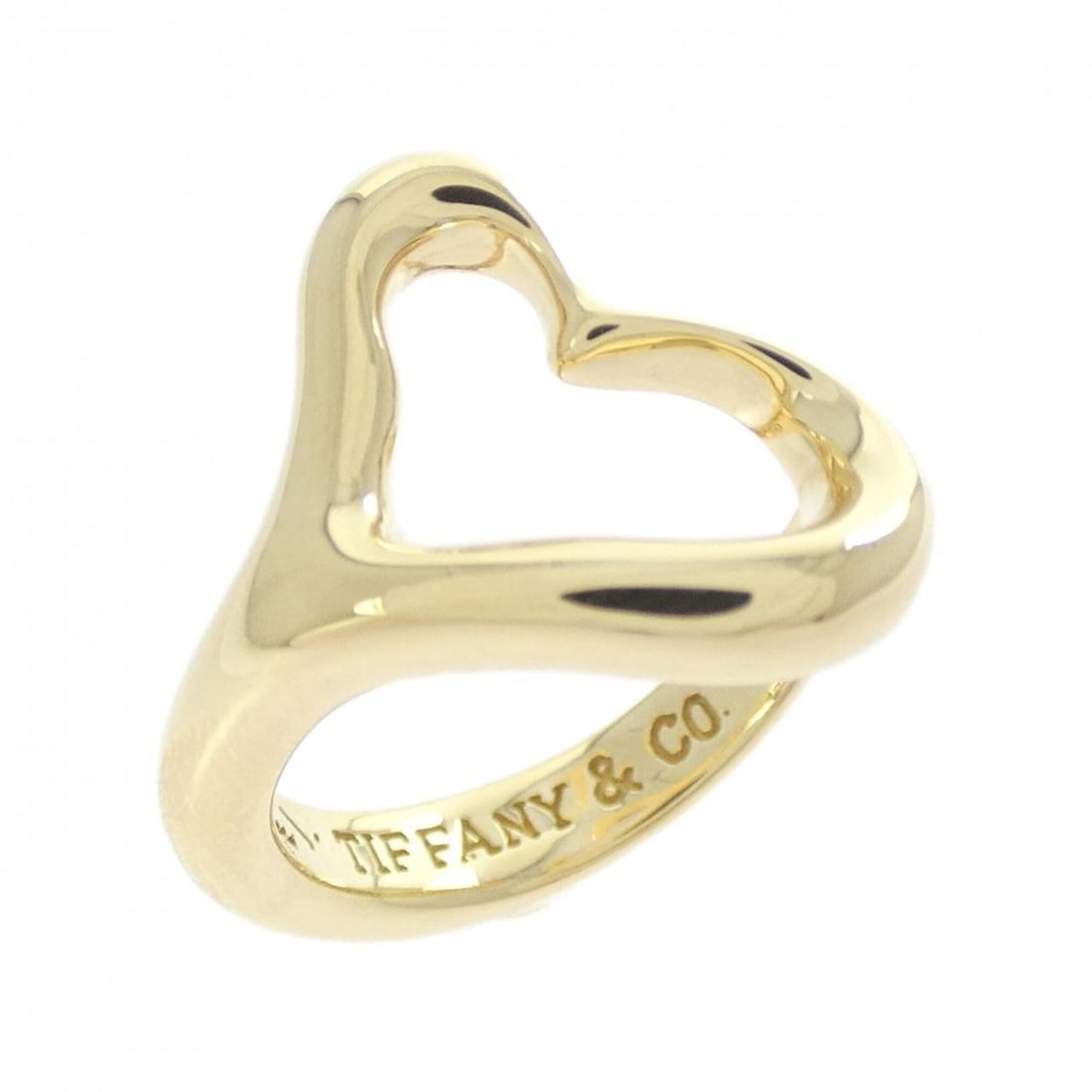 Tiffany Open Heart Ring: --- Catalog ---Category: SizeJP Size: 11US Size: 6Category: DesignType: Band ringGender: WomenMaterial: Yellow gold (18K)Category: GeneralBrand: Tiffany--- Item List ---Section: ConditionRanking: