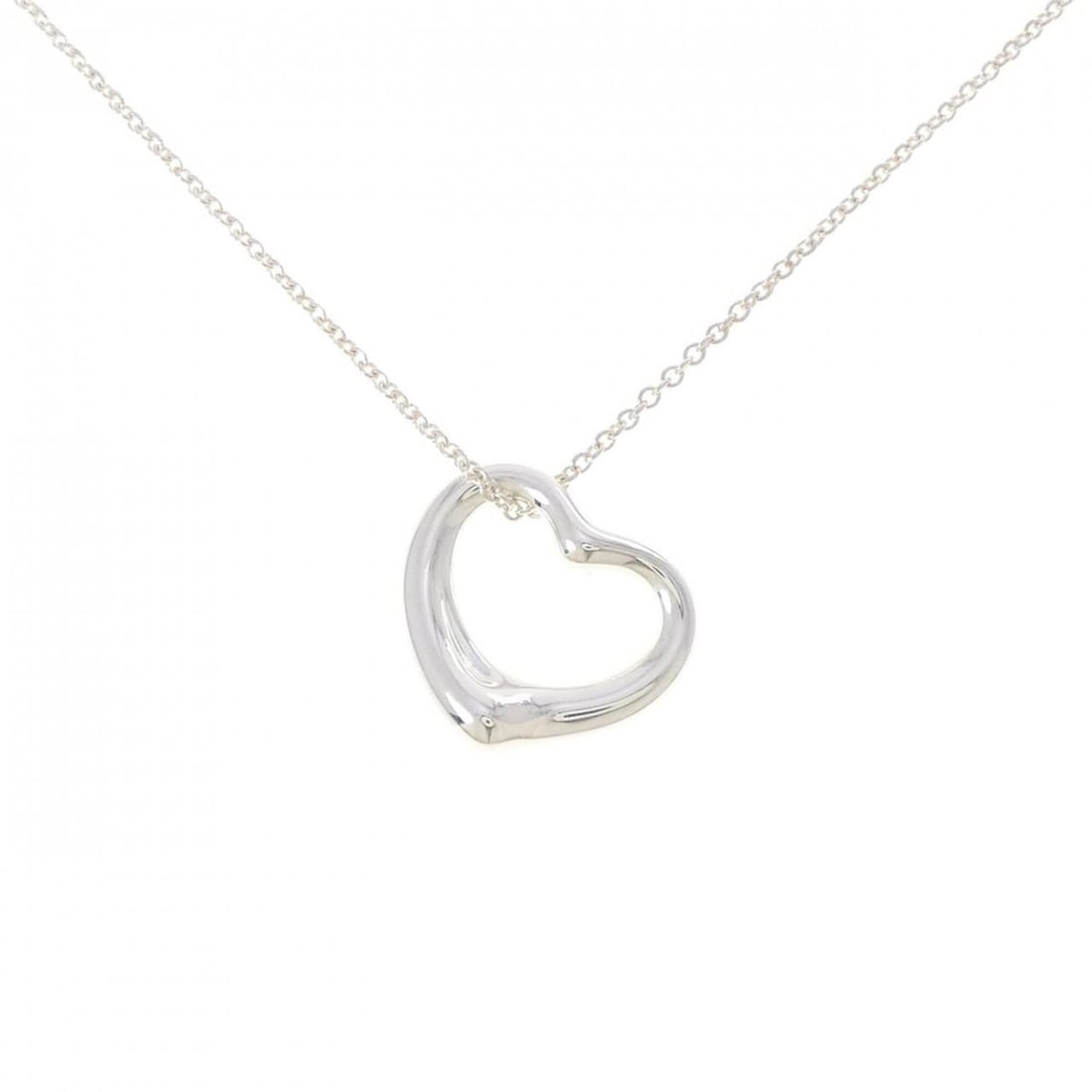 Tiffany Open Heart Necklace: --- Catalog ---Category: SizePendant Size: 21.4mm x 21mm / 0.84'' x 0.82''Neck Circumference: 41 cm / 16.14''Category: DesignGender: WomenMaterial: Silver 925Pendant Type: PendantNecklace Type: