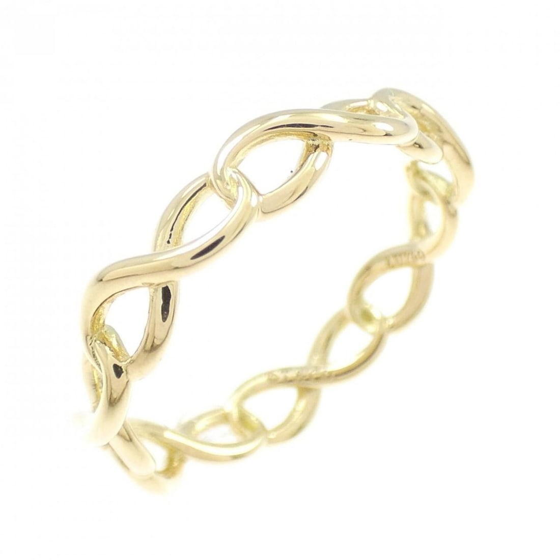 Tiffany Infinity Narrow Ring: --- Catalog ---Category: SizeJP Size: 10US Size: 5.5Category: DesignType: Band ringGender: WomenMaterial: Yellow gold (18K)Category: GeneralBrand: Tiffany--- Item List ---Section: ConditionRanking: