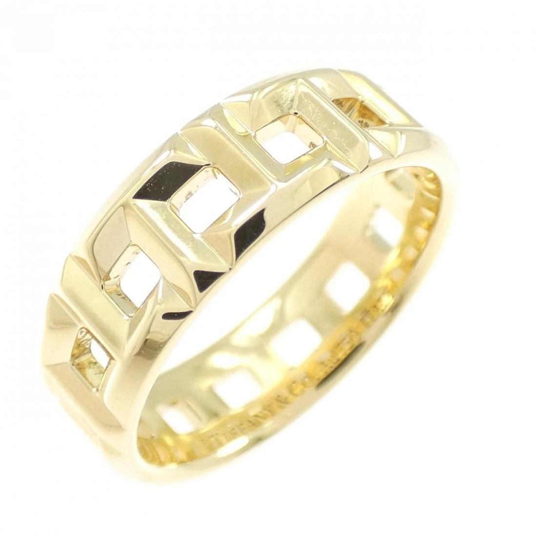 Tiffany T True Wide Ring: --- Catalog ---Category: SizeJP Size: 8US Size: 4.5Category: DesignType: Band ringGender: WomenMaterial: Yellow gold (18K)Category: GeneralBrand: Tiffany--- Item List ---Section: ConditionRanking: