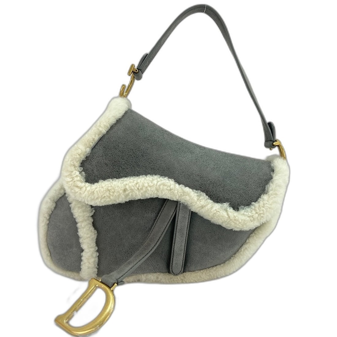 Christian Dior Saddle Handbag, Gray: --- Catalog ---Category: SizeHandle Drop: 20.00cm / 7.87''Size (HxWxD): 20cm x 26cm x 7cm / 7.87'' x 10.23'' x 2.75''Category: DesignType: HandbagColor: GrayGender: WomenCategory: GeneralBrand: Christ