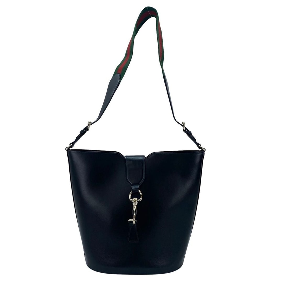 GUCCI Jackie 1961 Shoulder Bag, Black: --- Catalog ---Category: SizeSize (HxWxD): 27cm x 33cm x 16cm / 10.62'' x 12.99'' x 6.29''Strap Length: 85cm - 90cm / 33.46'' - 35.43''Category: DesignType: Shoulder bagColor: BlackGender: WomenCatego