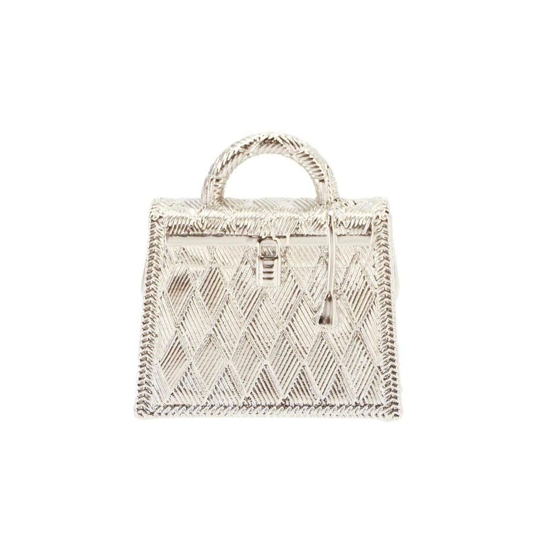 Hermes Curiosite Kelly Accessory Bag Charm Pendant Top Silver: --- Catalog ---Category: SizePendant Size: 30mm x 27mm / 1.18'' x 1.06''Category: DesignColor: SilverGender: WomenNecklace Type: PendantCategory: GeneralBrand: HermesCountry of Origin: France--- Item 
