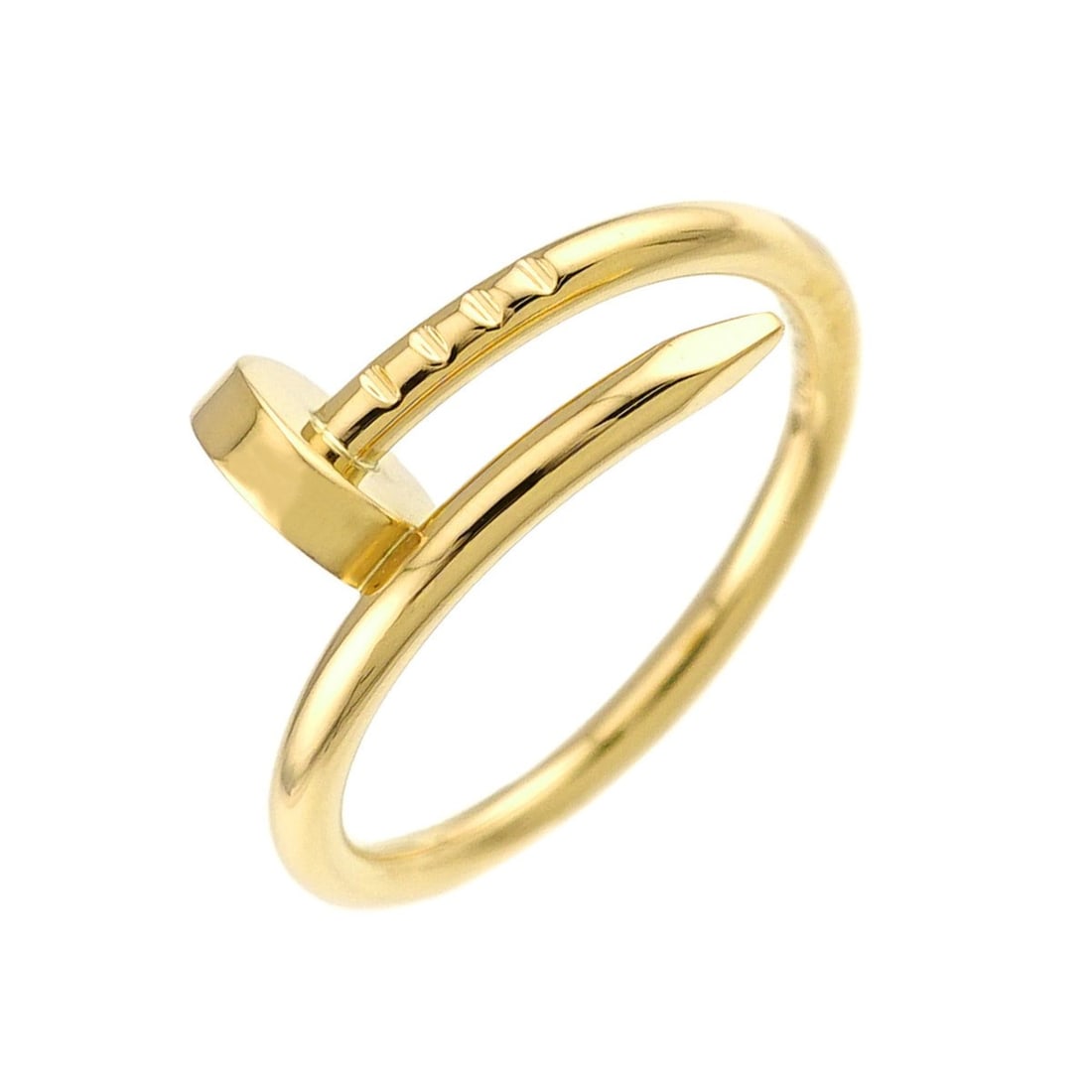 Cartier Juste Un Clou SM Ring #48 18K YG Yellow Gold 750: --- Catalog ---Category: SizeUS Size: 4.5Brand Size: 48Category: DesignType: Band ringGender: WomenMaterial: Yellow gold (18K)Category: GeneralBrand: Cartier--- Item List ---Section: ConditionRanking: