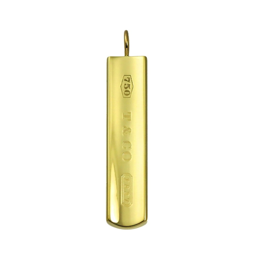 Tiffany & Co. 1837 Bar Pendant Top 18K Yellow Gold: --- Catalog ---Category: SizePendant Size: 41.3mm x 8.3mm / 1.62'' x 0.32''Category: DesignGender: WomenMaterial: Yellow gold (18K)Necklace Type: PendantCategory: GeneralBrand: Tiffany--- Item List --