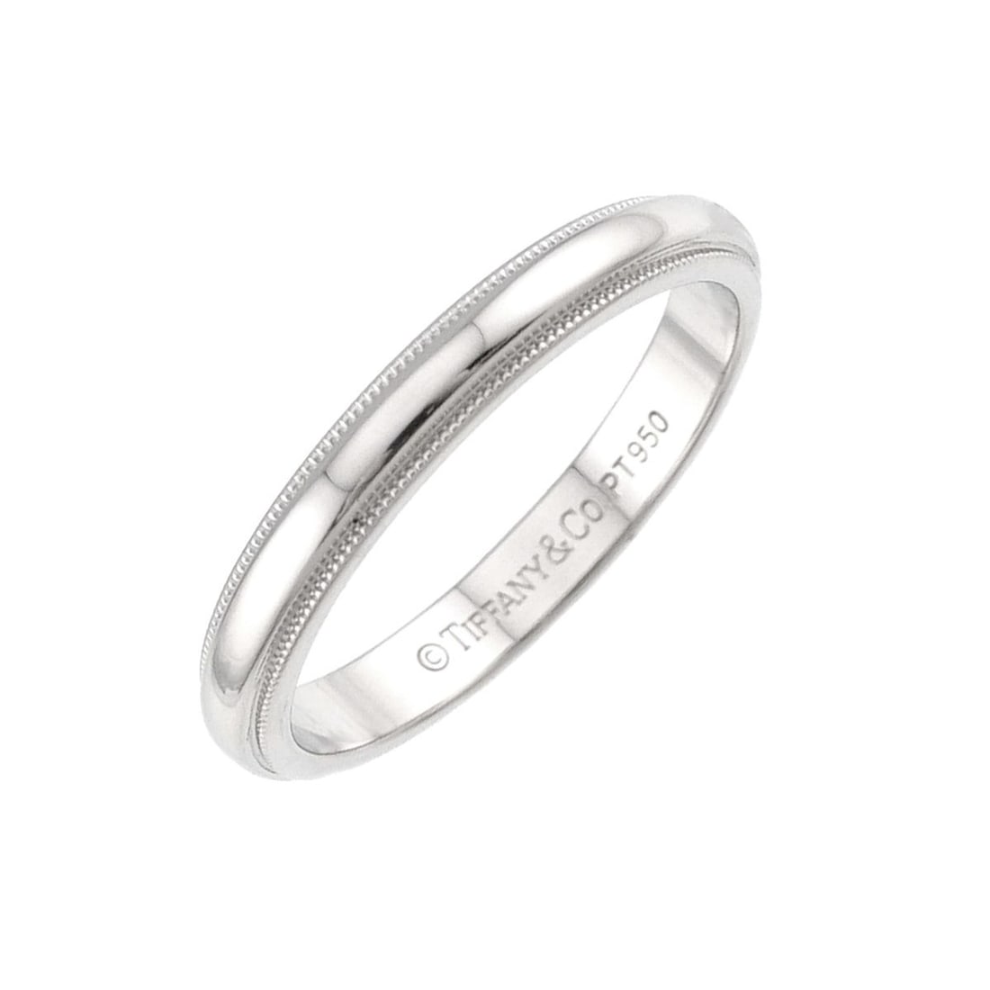 Tiffany & Co. Milgrain 1 Ring, 2.9mm wide, Platinum, Together Ring: --- Catalog ---Category: SizeJP Size: 16US Size: 8Category: DesignType: Band ringGender: WomenMaterial: Platinum 950Category: GeneralBrand: Tiffany--- Item List ---Section: ConditionRanking: Rank SA U