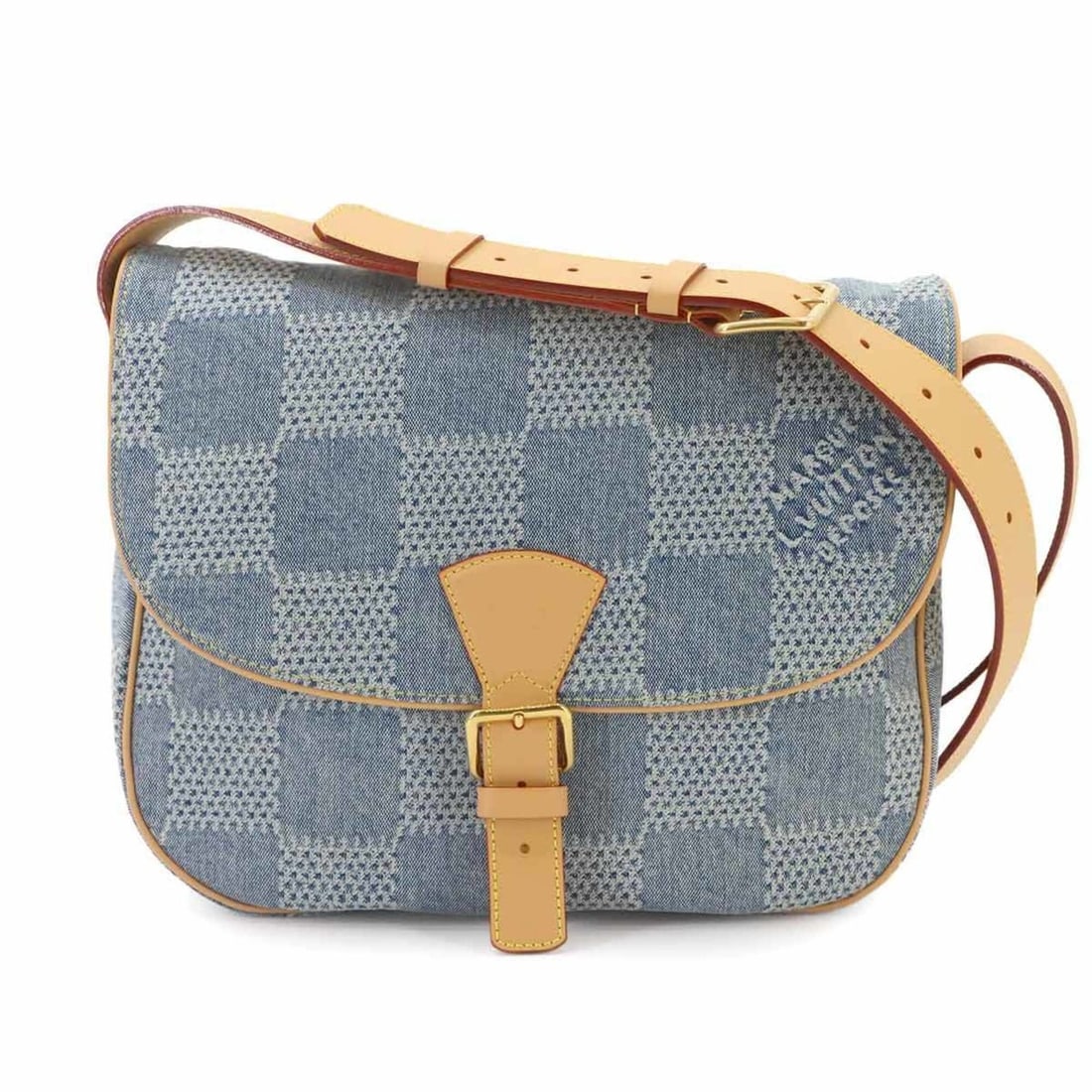 Montsouris MM Louis Vuitton Damier Denim 3D Shoulder Handbag Blue RFID N40743 Messenger: --- Catalog ---Category: SizeSize (HxWxD): 26cm x 32cm x 10cm / 10.23'' x 12.59'' x 3.93''Category: DesignType: Handbag, Messenger bag, Shoulder bagColor: Blue, BrownGender: WomenMaterial: Denim , Lea