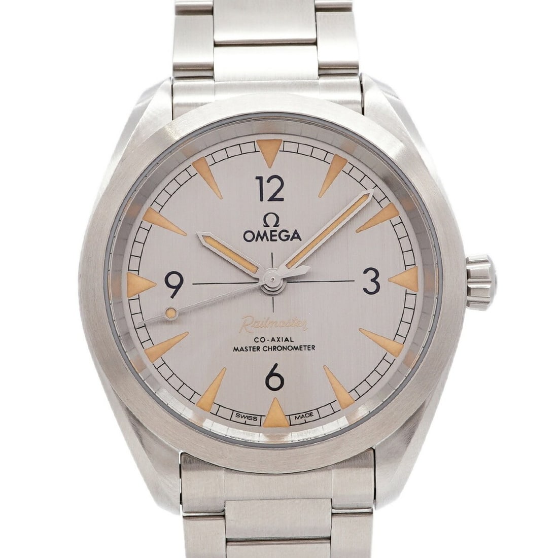 Omega Seamaster Railmaster 220.10.40.20.06.001 Gray Dial Men's Watch: --- Catalog ---Category: SizeWrist Size: 17.5cm / 6.88''Case Diameter: 40mm / 1.57''Category: DesignType: WristwatchGender: MenColor (Dial): GrayMaterial (Band): Stainless steelCategory: GeneralMPN: 2