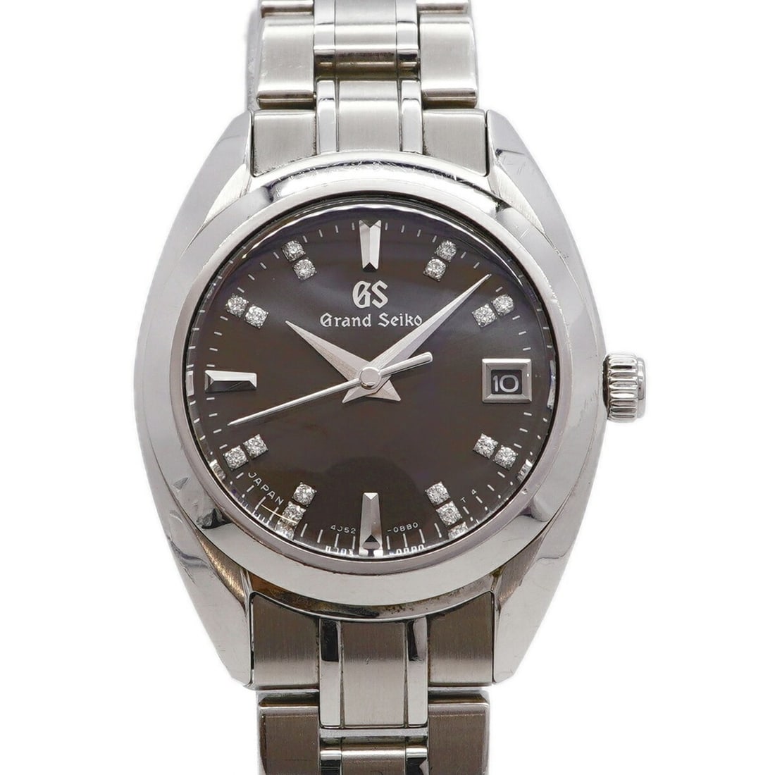 Seiko Grand STGF373 4J52-0AC0 Gray Dial Women's Watch: --- Catalog ---Category: SizeWrist Size: 14cm / 5.51''Case Diameter: 26mm / 1.02''Category: DesignType: WristwatchGender: WomenColor (Dial): GrayMaterial (Band): Stainless steelCategory: GeneralMPN: S