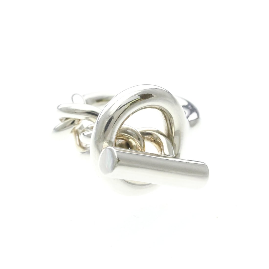 Hermes Croisette Ring Silver 925 Fashion No Stone Band Ring Silver: --- Catalog ---Category: SizeWeight: 14.2g / 0.5oz.JP Size: 10US Size: 5 1/4Brand Size: 50Category: DesignType: Band ringColor: SilverMetal: SilverStone: No StoneStyle: FashionGender: Women,MenMateria