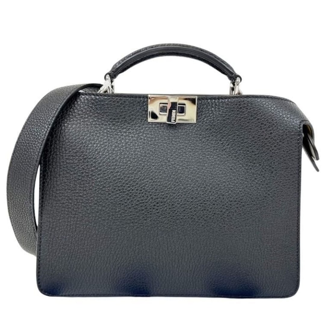 FENDI Selleria Peekaboo I.C.U. Small Handbag, 7VA530, Black Leather, Men's/Women's Shoulder Bag: --- Catalog ---Category: SizeSize (HxWxD): 20cm x 26cm x 8cm / 7.87'' x 10.23'' x 3.14''Category: DesignType: Handbag, Shoulder bagColor: BlackGender: Men,Women,UnisexMaterial: Leather Category: Gener