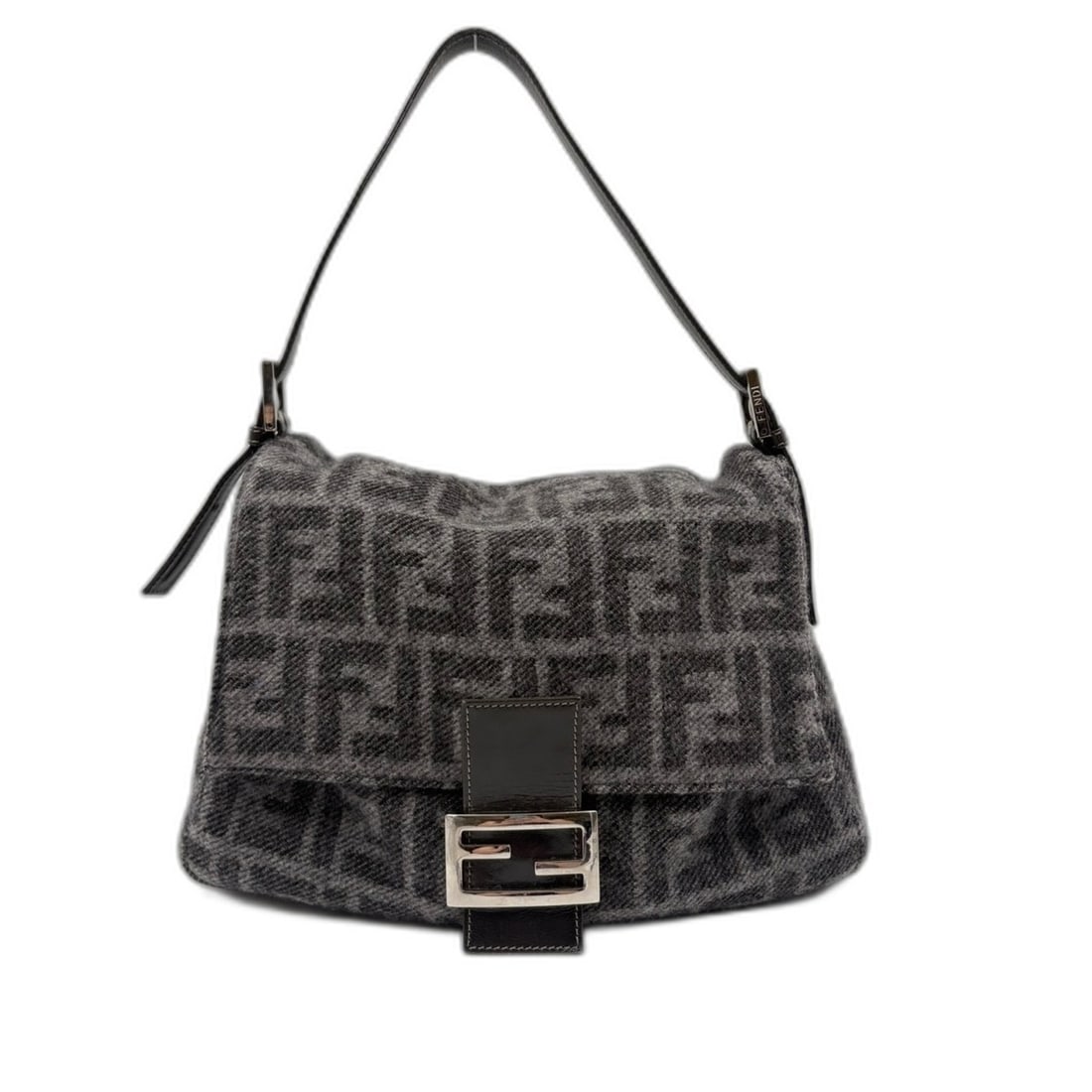 FENDI Man Bucket Handbag, Gray: --- Catalog ---Category: SizeHandle Drop: 45.00cm / 17.72''Size (HxWxD): 23cm x 27cm x 14cm / 9.05'' x 10.62'' x 5.51''Category: DesignType: HandbagColor: GrayGender: WomenCategory: GeneralBrand: Fend