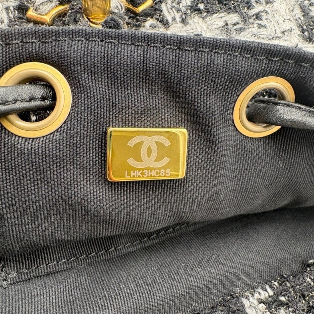 CHANEL Matelassé Large Backpack, Gray - 13