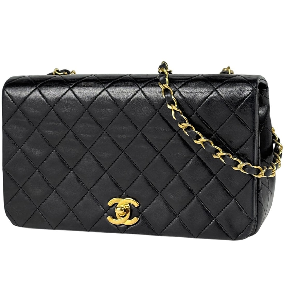 Chanel Matelassé Shoulder Bag, Coco Mark, Single Flap, Leather, Black, A03568, Women's: --- Catalog ---Category: SizeSize (HxWxD): 13cm x 23cm x 6.5cm / 5.11'' x 9.05'' x 2.55''Category: DesignType: Shoulder bagColor: BlackGender: WomenMaterial: Leather Category: GeneralLine: MatelasseBr