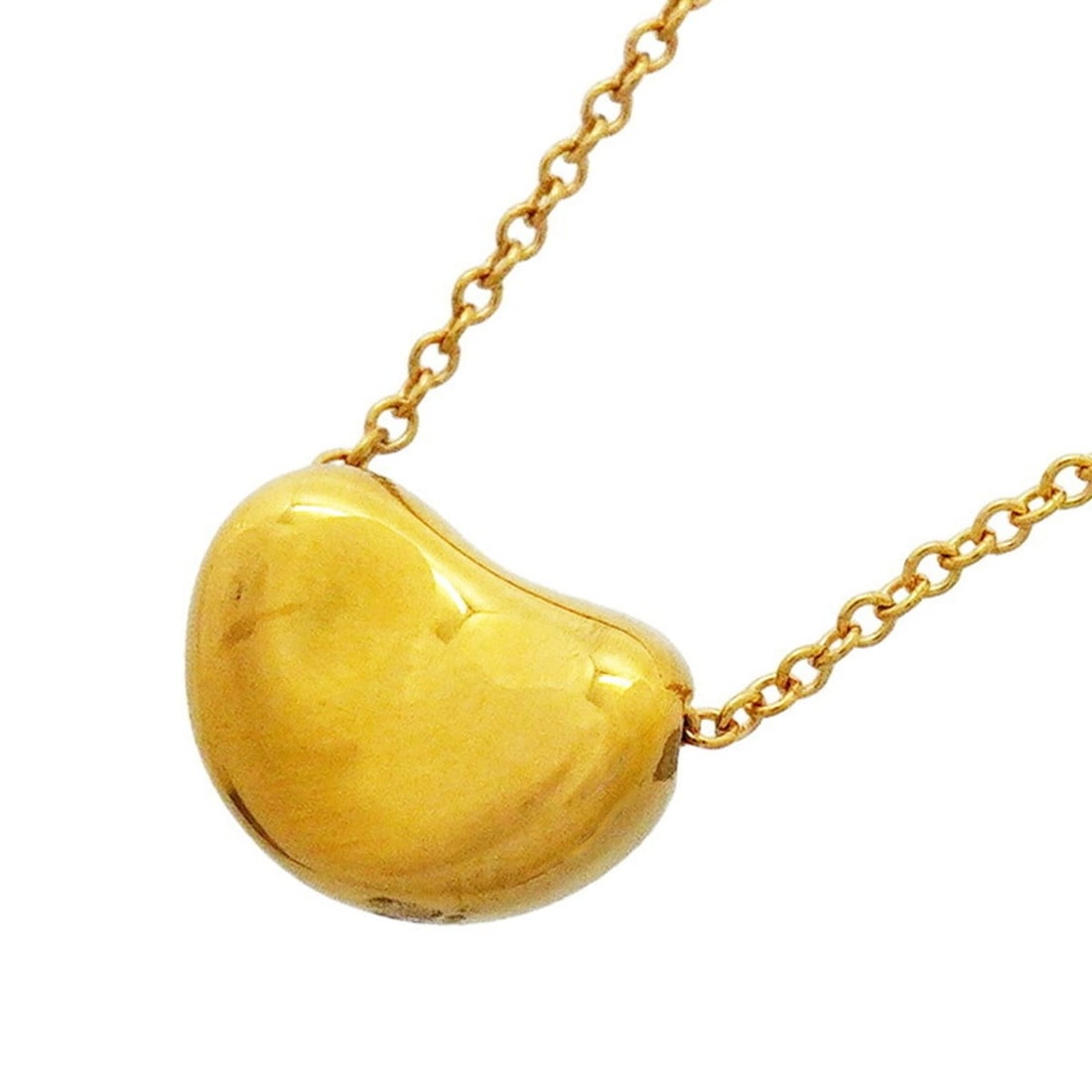 Tiffany & Co. Bean Necklace, 18K Yellow Gold, Women's, P3455154: --- Catalog ---Category: SizePendant Size: 7.7mm x 10.8mm / 0.3'' x 0.42''Neck Circumference: 41 cm / 16.14''Category: DesignGender: WomenMaterial: Yellow gold (18K)Necklace Type: NecklaceCategory: Ge