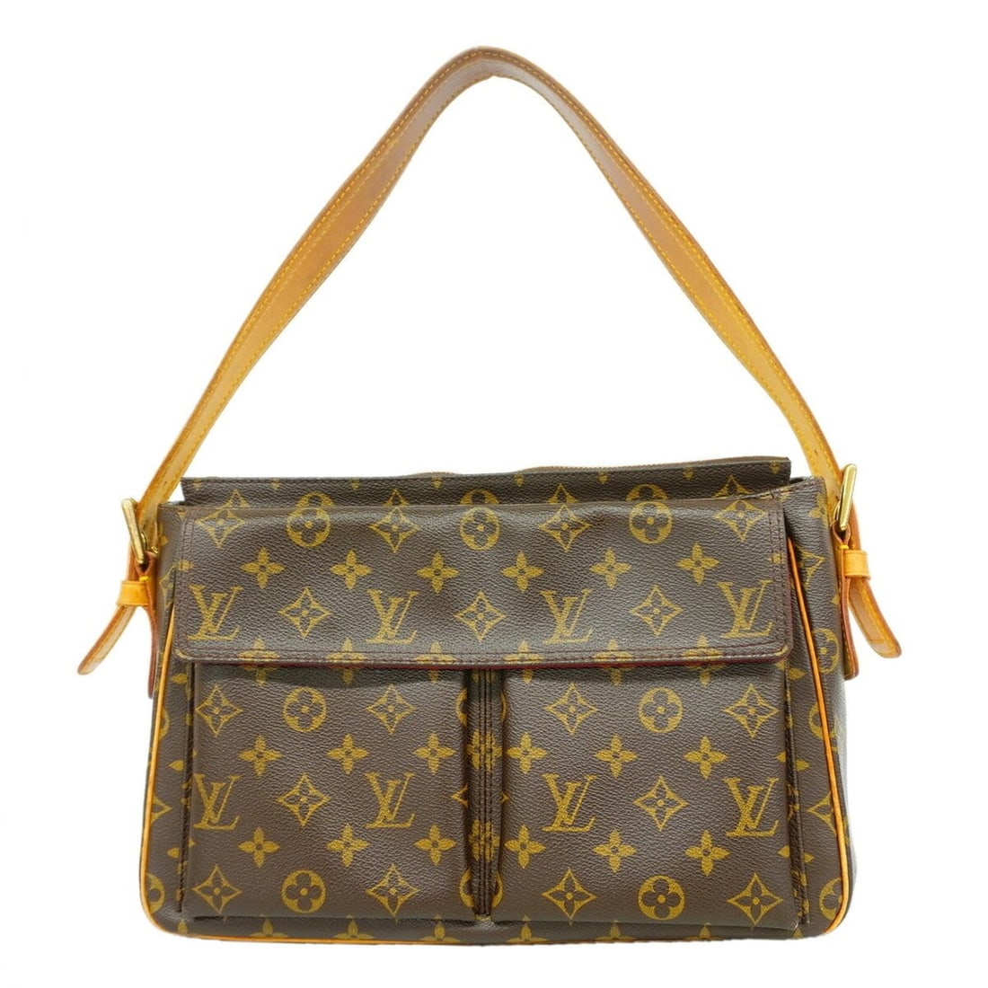 Louis Vuitton Monogram Vivacite GM Shoulder Bag M51163 Brown Women's P3443010: --- Catalog ---Category: SizeSize (HxWxD): 22cm x 30cm x 10cm / 8.66'' x 11.81'' x 3.93''Category: DesignType: Shoulder bagColor: BrownGender: WomenCategory: GeneralMPN: M51163Brand: Louis Vuitton--- 