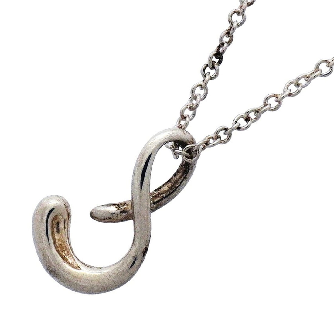 Tiffany & Co. Necklace, Initial S, Sterling Silver 925, Women's, P3362965: --- Catalog ---Category: SizePendant Size: 12.7mm x 7.7mm / 0.49'' x 0.3''Neck Circumference: 40 cm / 15.74''Category: DesignGender: WomenMaterial: Silver 925Necklace Type: NecklaceCategory: GeneralBr