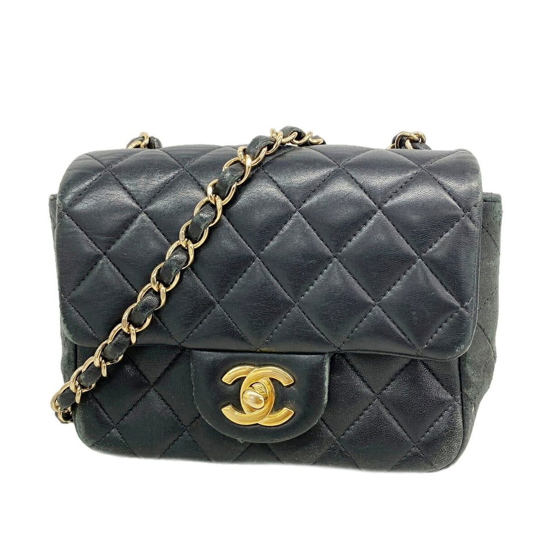 Chanel Mini Matelassé Chain Shoulder Bag, Lambskin, Black, Women's OP014215: --- Catalog ---Category: SizeSize (HxWxD): 14cm x 16cm x 8cm / 5.51'' x 6.29'' x 3.14''Category: DesignType: Shoulder bagColor: BlackGender: WomenMaterial: Leather Hardware Color: GoldLeather/Fur Type