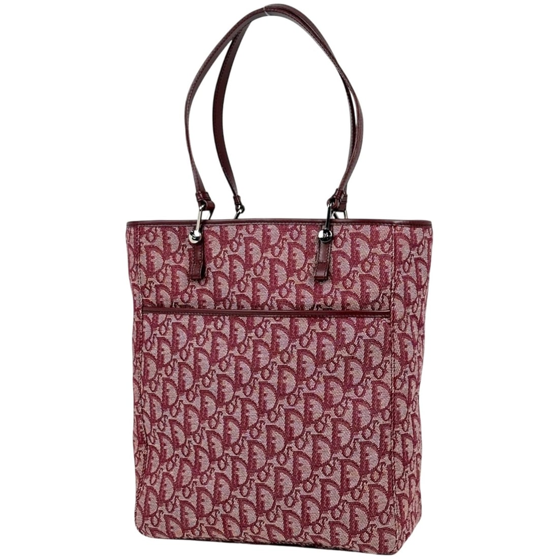 Christian Dior tote bag, Trotter pattern, canvas, burgundy, women's.: --- Catalog ---Category: SizeSize (HxWxD): 30cm x 25cm x 11cm / 11.81'' x 9.84'' x 4.33''Category: DesignType: Tote bagColor: BordeauxGender: WomenMaterial: Canvas , Leather Category: GeneralLine: Tro
