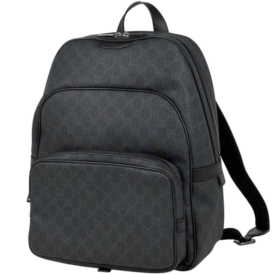 Gucci GUCCI Backpack GG Pattern Coated Canvas Black 322069 Women's (1 of 13)