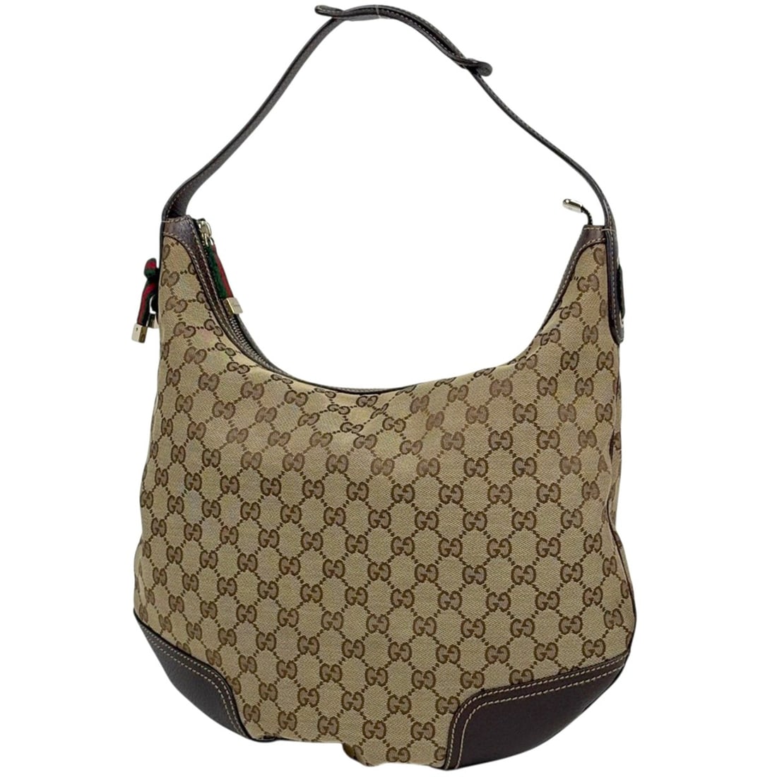 Gucci Princy Shoulder Bag, GG Pattern, Canvas, Brown, 162882, Women's (1 of 13)