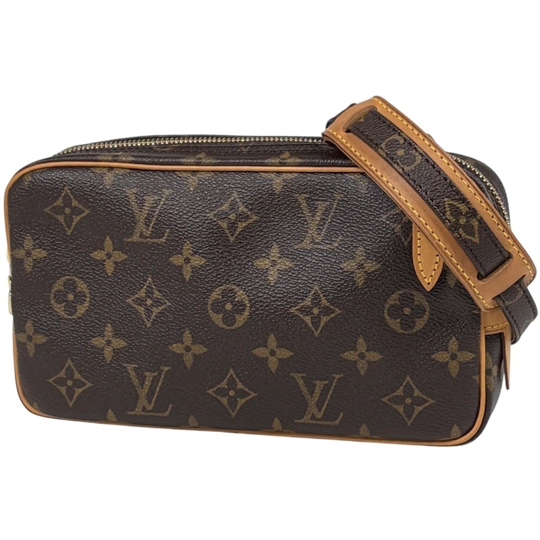 Louis Vuitton Pochette Marly Bandoulière Shoulder Bag, Crossbody, Monogram Brown, M51828, Women's (1 of 15)