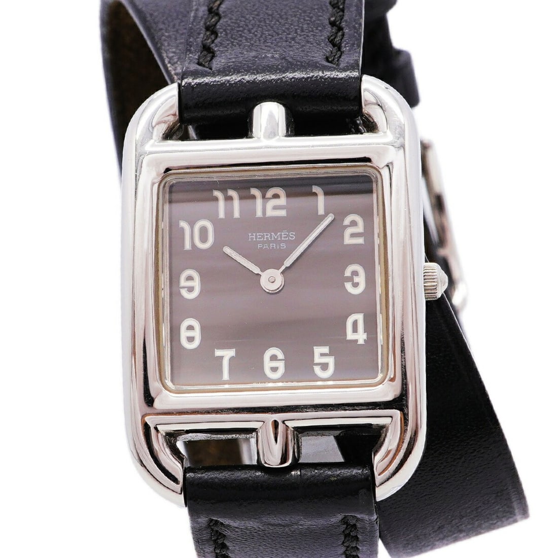 Hermes Cape Cod Double Tour CC1.210 Gray Dial Women's Watch: --- Catalog ---Category: SizeWrist Size: 14.5cm / 5.7''Case Diameter: 23.1mm / 0.91''Category: DesignType: WristwatchGender: WomenColor (Dial): GrayMaterial (Band): LeatherCategory: GeneralMPN: