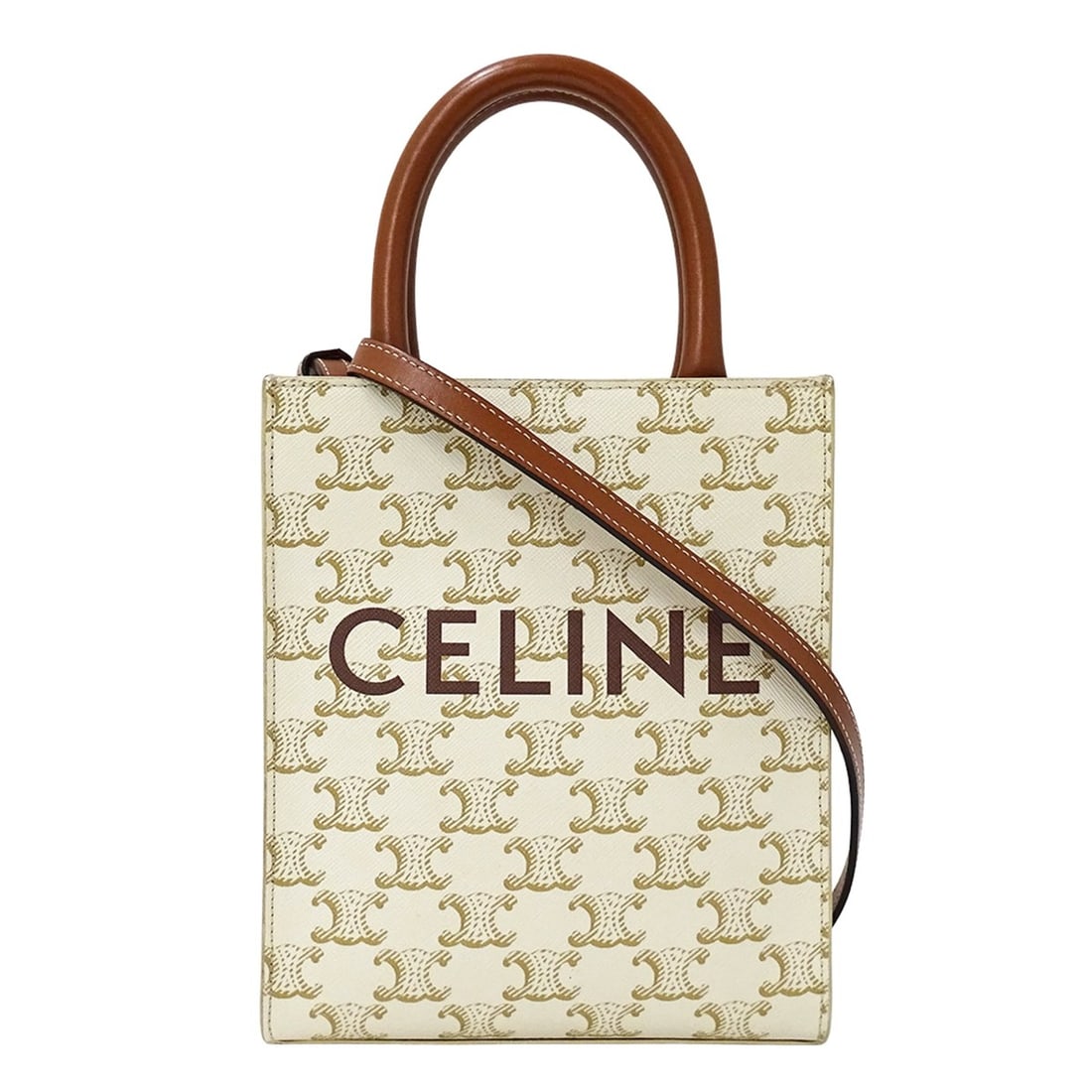 Celine CELINE handbag for women, brand name, handbag/shoulder bag, 2-way, Triomphe Mini Vertical (1 of 15)