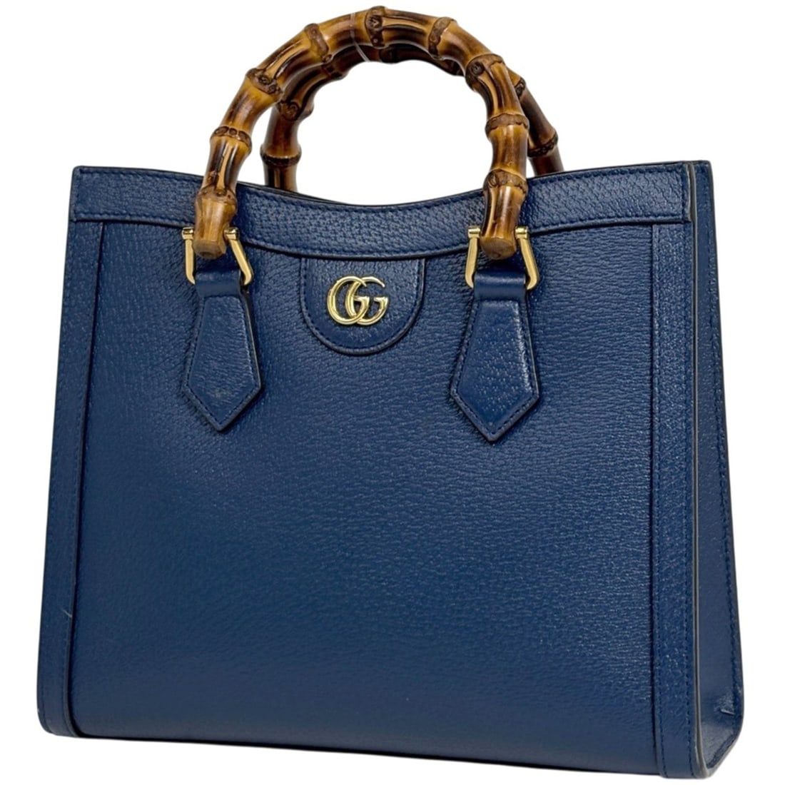 Gucci Diana 2-Way Handbag, Bamboo Leather, Blue, 702721, Women's (1 of 15)