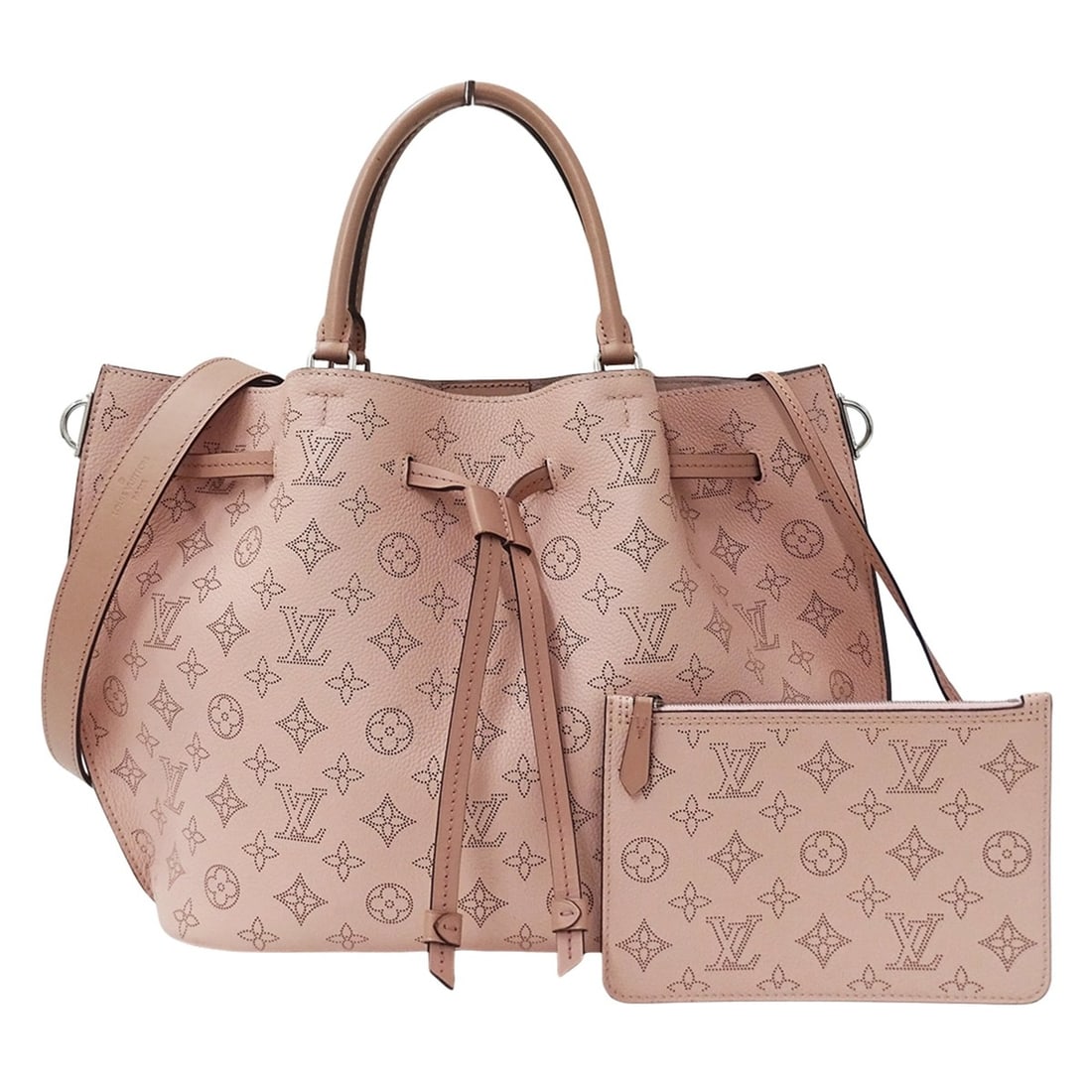 Louis Vuitton LOUIS VUITTON Monogram Mahina Women's Handbag, Brand Handbag/Shoulder Bag, 2-way,: --- Catalog ---Category: SizeSize (HxWxD): 27cm x 30cm x 13cm / 10.62'' x 11.81'' x 5.11''Category: DesignType: Handbag, Pouch, Shoulder bagColor: Galle, Magnolia, Monogram, PinkGender: WomenMaterial: