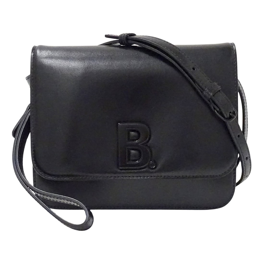 Balenciaga BALENCIAGA handbag for women, brand name, shoulder bag, clutch 2-way, leather, black, (1 of 17)