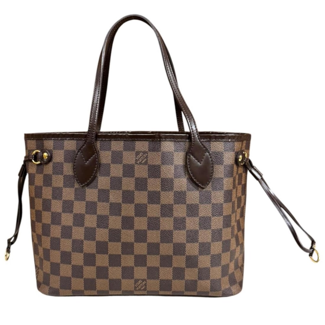 Louis Vuitton Neverfull PM Damier Tote Bag, Canvas N51109 Brown, Women's LOUIS VUITTON: --- Catalog ---Category: SizeSize (HxWxD): 22cm x 28.5cm x 13cm / 8.66'' x 11.22'' x 5.11''Category: DesignType: Tote bagColor: Black, BrownGender: WomenMaterial: Damier Canvas Category: GeneralMPN: N