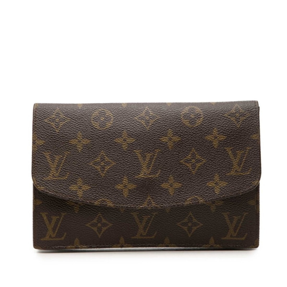 Louis Vuitton Monogram Pochette Rabba 20 Handbag Pouch Clutch Bag Second M51935 Brown Leather: --- Catalog ---Category: SizeSize (HxWxD): 13.5cm x 20cm x 2cm / 5.31'' x 7.87'' x 0.78''Category: DesignType: Clutch bag, PouchColor: BrownGender: WomenMaterial: PVC , Leather Category: GeneralBrand: