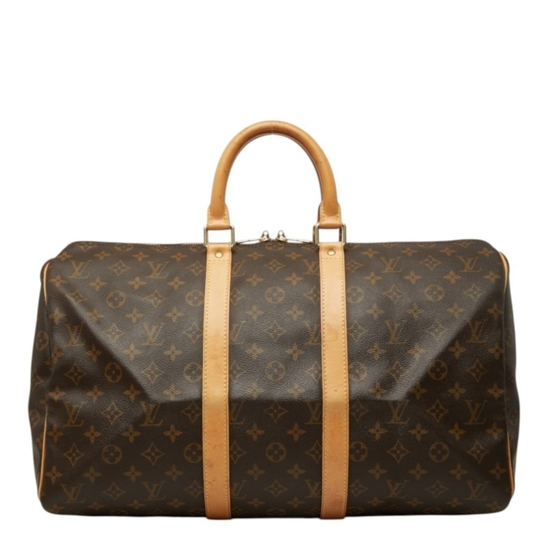 Louis Vuitton Monogram Keepall 45 Boston Bag Travel M41428 Brown Leather Women's LOUIS VUITTON: --- Catalog ---Category: SizeSize (HxWxD): 24cm x 45.5cm x 20cm / 9.44'' x 17.91'' x 7.87''Category: DesignType: Boston bagColor: BrownGender: WomenMaterial: PVC , Leather Category: GeneralBrand: Loui