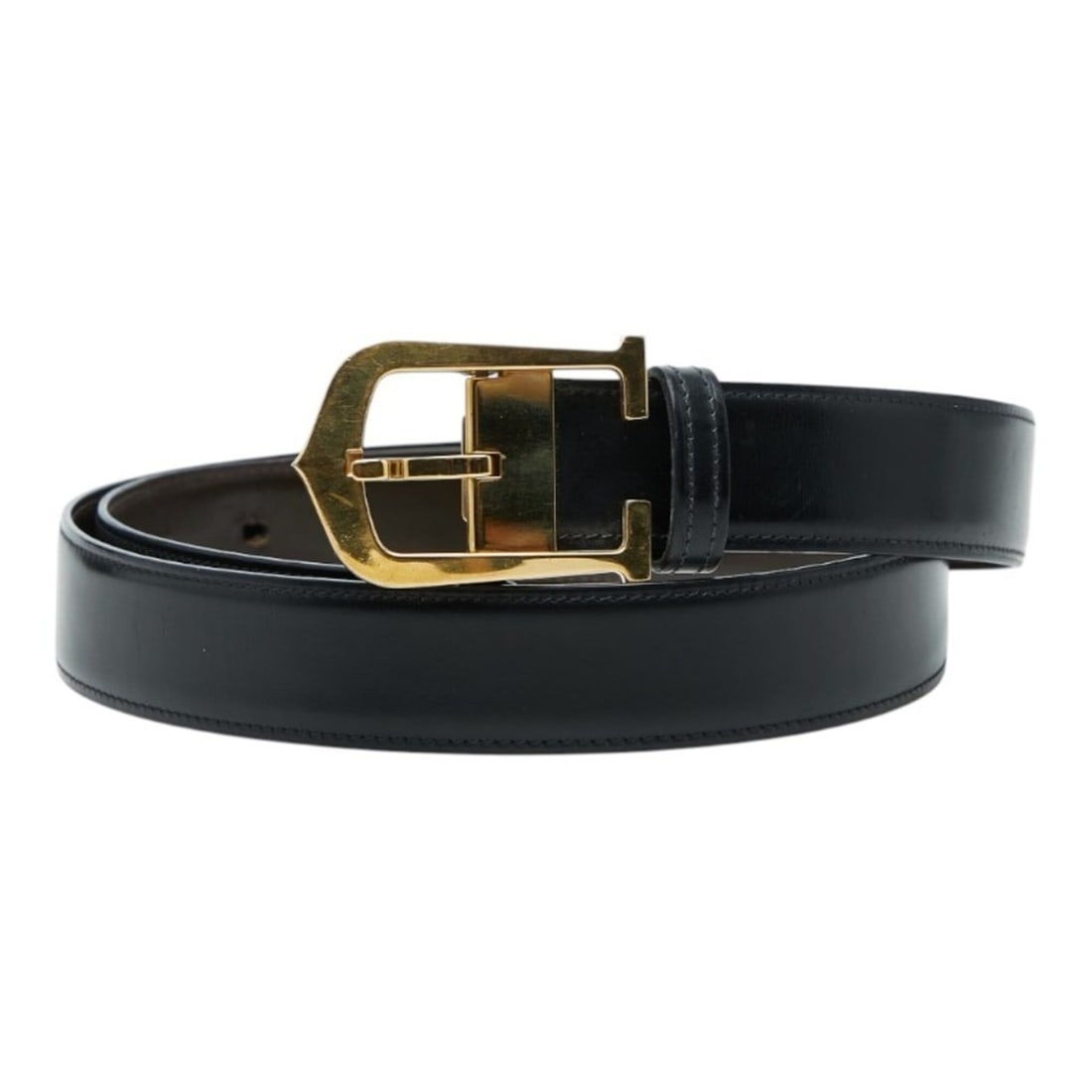 Cartier C Allongée Reversible Belt, Black and Brown Leather, Men's. (1 of 10)