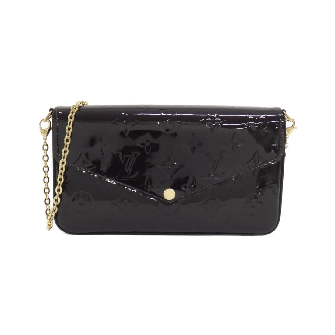 Louis Vuitton Vernis Pochette Felicie M61267 Shoulder Bag: --- Catalog ---Category: SizeSize (HxWxD): 11cm x 21cm x 3cm / 4.33'' x 8.26'' x 1.18''Category: DesignType: Pochette, Pouch, Shoulder bagColor: AmaranteGender: Men,WomenHardware Color: GoldCategory: