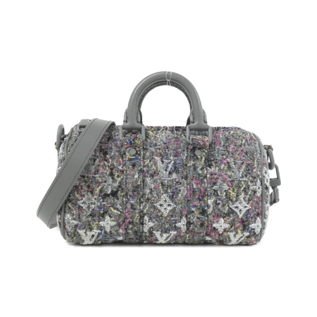 Louis Vuitton LV Felt Keepall XS M80821 Boston Bag: --- Catalog ---Category: SizeSize (HxWxD): 14cm x 21cm x 9cm / 5.51'' x 8.26'' x 3.54''Category: DesignType: Boston bagColor: GrisGender: WomenMaterial: Wool , Felt Category: GeneralMPN: M80821Brand: