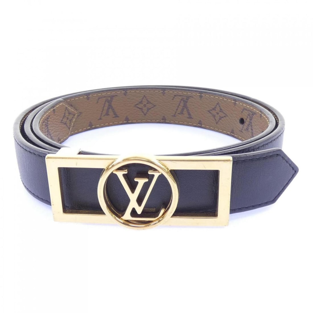Louis Vuitton Dauphine 25mm Reversible Belt M0203: --- Catalog ---Category: SizeLength: 68.5cm - 83cm / 26.96'' - 32.67''Category: DesignType: Standard beltColor: Black, BrownGender: WomenMaterial (Strap): Leather Category: GeneralMPN: M0203Brand: Lou