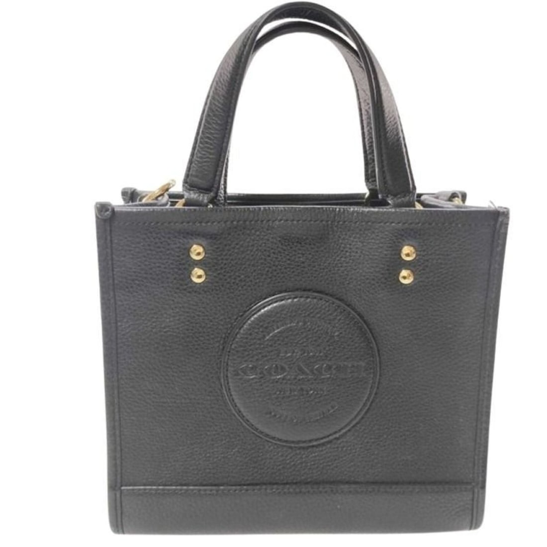COACH Handbag C5268 Black Leather Women's Tote Bag Shoulder (1 of 20)