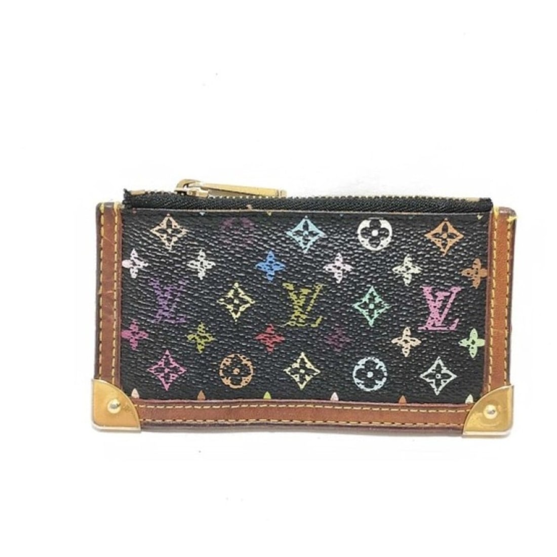 LOUIS VUITTON Coin Case Pochette Clé Grenade Monogram Multicolor Women's (1 of 20)