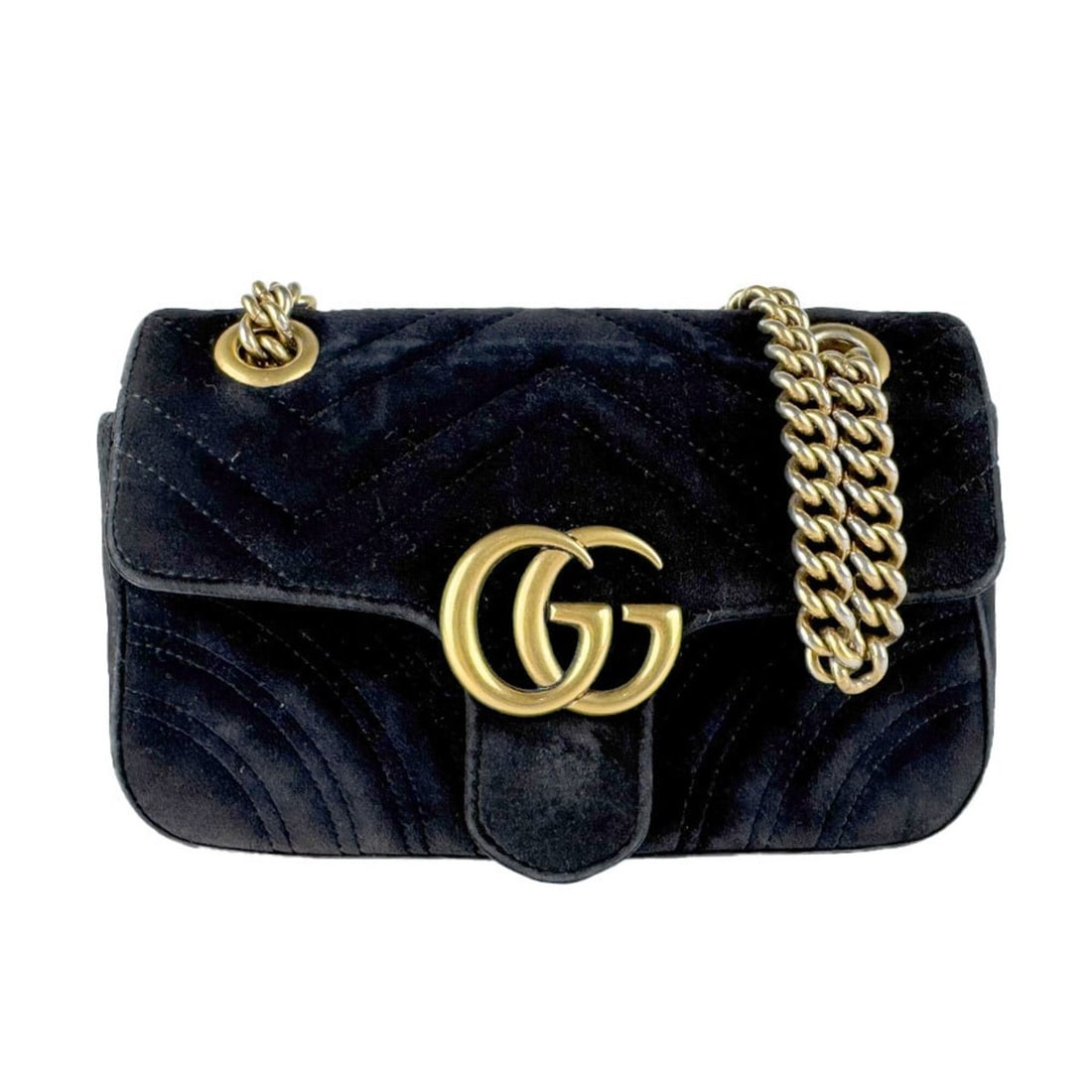 Gucci GG Marmont Velvet Shoulder Bag, Black, Women's, 446744 z10759: --- Catalog ---Category: SizeSize (HxWxD): 14cm x 22cm x 6cm / 5.51'' x 8.66'' x 2.36''Category: DesignType: Shoulder bagColor: BlackGender: WomenMaterial: Velvet Category: GeneralMPN: 446744Brand: Gu