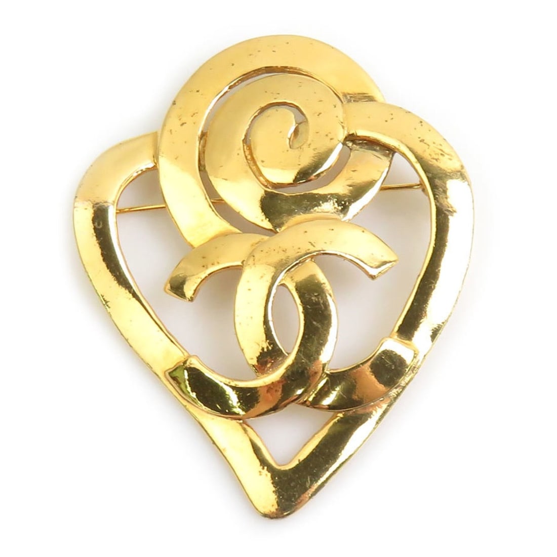 Chanel brooch, Coco Mark, metal, gold, women's, e62172i: --- Catalog ---Category: SizeSize (HxWxD): 6.7cm x 5.2cm / 2.63'' x 2.04''Category: DesignType: BroochColor: GoldGender: WomenMaterial: MetalCategory: GeneralBrand: ChanelCountry of Origin: France---